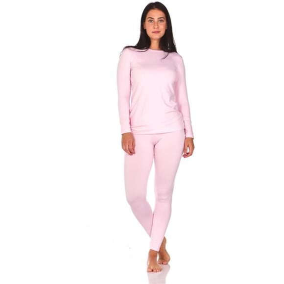 Long Johns Thermal Underwear for Women Fleece Lined Base Layer - Picture 1 of 4